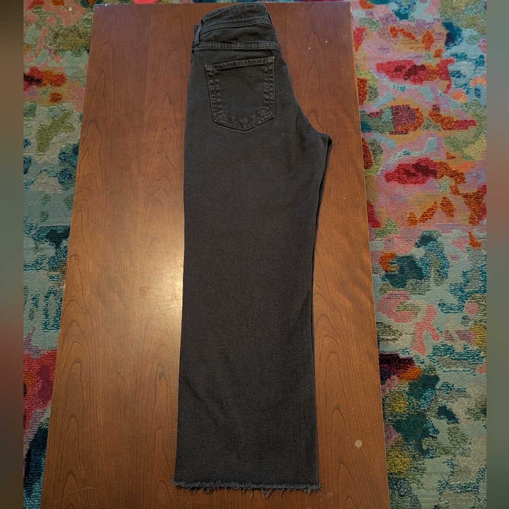 Chocolate Brown Cropped Denim Jeans Size 6
